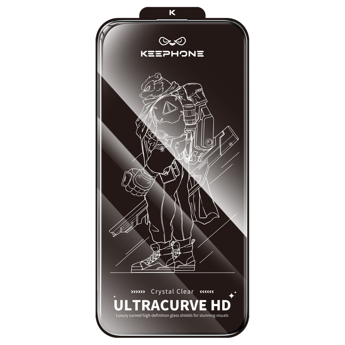 Keephone Apple iPhone 14 UltraCurve HD 3D Cam Ekran Koruyucu